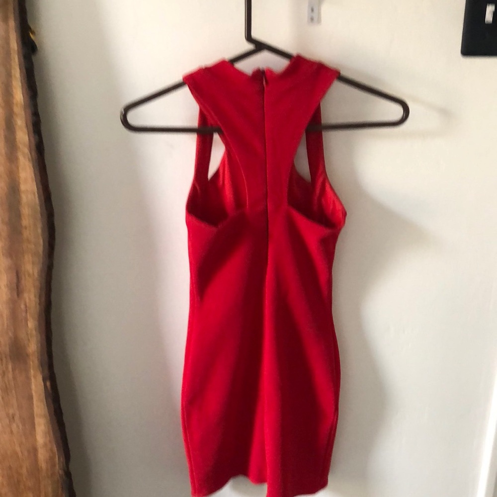 Red mini dress - Picture 2 of 3